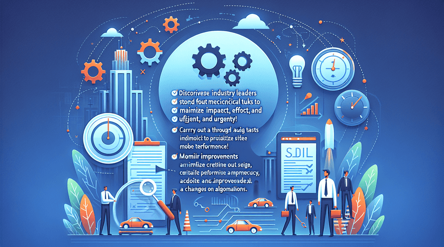 Utiliza una matriz con varias columnas para clasificar tareas por impacto, esfuerzo y urgencia, enfocándote en optimizaciones generales y de ingresos.